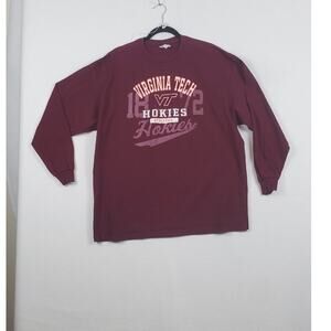 Delta Tech Pro Weight Virginia Tech Hokies Long Sleeve T-Shirt Men XXL PRE-OWNED
